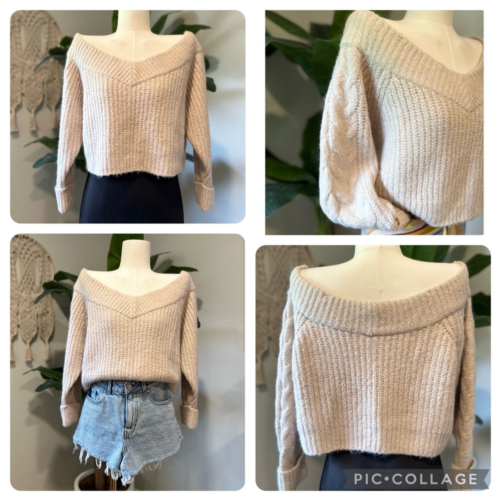 Stunning! Ecru Sweater by Mare Mare for Anthropologie • size S